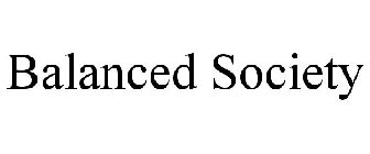 BALANCED SOCIETY