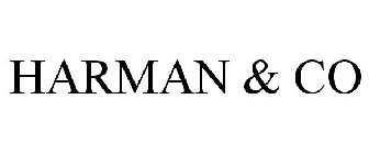 HARMAN & CO