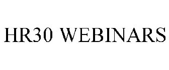 HR30 WEBINARS