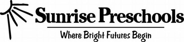 SUNRISE PRESCHOOLS WHERE BRIGHT FUTURESBEGIN