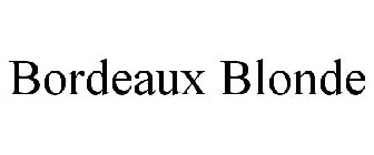 BORDEAUX BLONDE