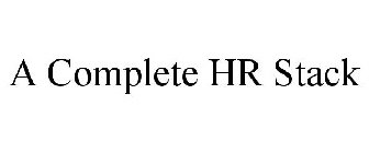 A COMPLETE HR STACK