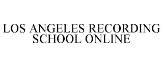 LOS ANGELES RECORDING SCHOOL ONLINE