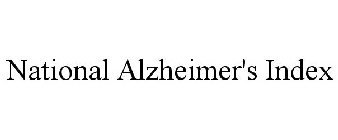 NATIONAL ALZHEIMER'S INDEX