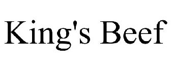 KING'S BEEF JERKY