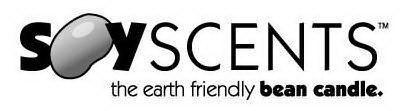 SOYSCENTS THE EARTH FRIENDLY BEAN CANDLE.