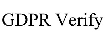 GDPR VERIFY