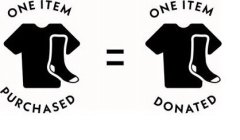 ONE ITEM PURCHASED = ONE ITEM DONATED