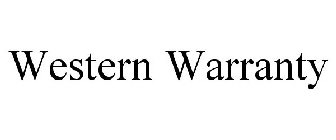 WESTERN WARRANTY