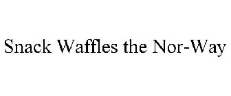 SNACK WAFFLES THE NOR-WAY