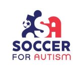 S; A; SOCCER FOR AUTISM.