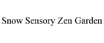 SNOW SENSORY ZEN GARDEN