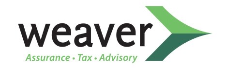 WEAVER ASSURANCE TAX ADVISORY