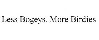 LESS BOGEYS. MORE BIRDIES.