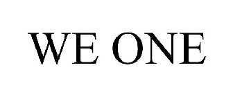 WE ONE