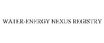 WATER-ENERGY NEXUS REGISTRY