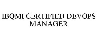 IBQMI CERTIFIED DEVOPS MANAGER