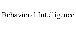 BEHAVIORAL INTELLIGENCE