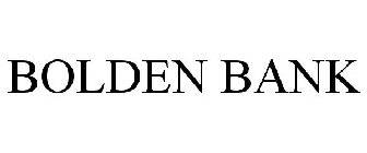 BOLDEN BANK