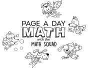 PAGE A DAY MATH WITH THE MATH SQUAD