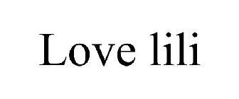 LOVE LILI