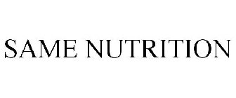 SAME NUTRITION