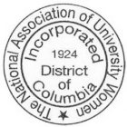THE NATIONAL ASSOCIATION OF UNIVERSITY WOMEN INCORPORATED 1924 DISTRICT OF COLUMBIA