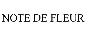 NOTE DE FLEUR