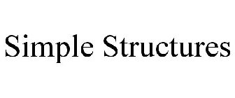 SIMPLE STRUCTURES