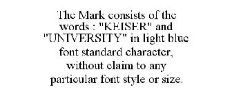 THE MARK CONSISTS OF THE WORDS : 