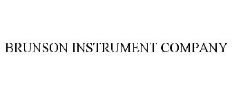 BRUNSON INSTRUMENT COMPANY