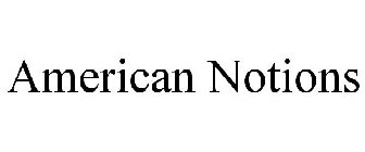 AMERICAN NOTIONS