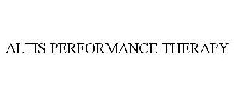 ALTIS PERFORMANCE THERAPY