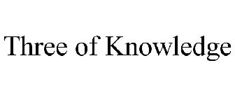 THREE OF KNOWLEDGE