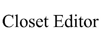 CLOSET EDITOR