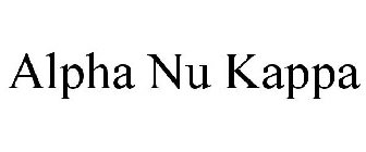 ALPHA NU KAPPA