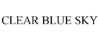 CLEAR BLUE SKY