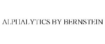 ALPHALYTICS BY BERNSTEIN