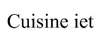 CUISINE IET