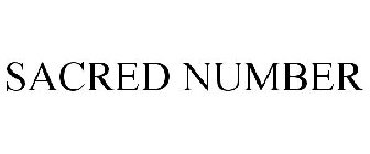 SACRED NUMBER