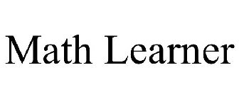 MATH LEARNER
