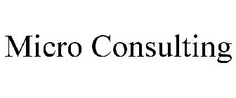 MICRO CONSULTING