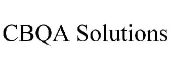 CBQA SOLUTIONS