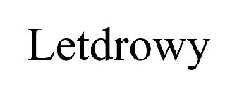 LETDROWY