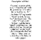 DESCRIPTION OF MARK: THE MARK CONSISTS OF THE WORD 