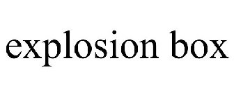 EXPLOSION BOX
