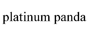 PLATINUM PANDA