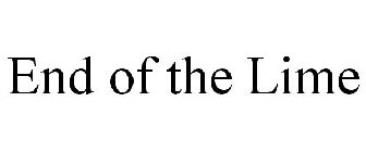END OF THE LIME
