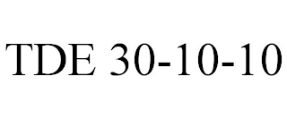 TDE 30-10-10