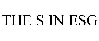 THE S IN ESG